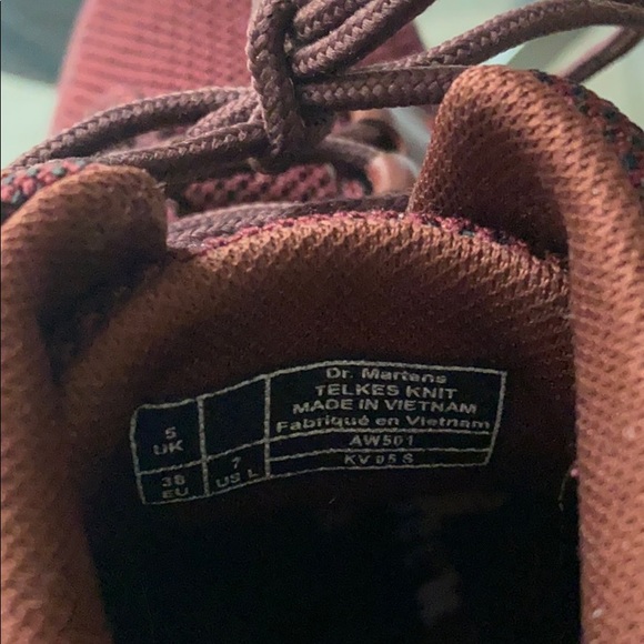 Dr. Martens Telkes Knit Oxblood Padded Collar - Picture 7 of 7